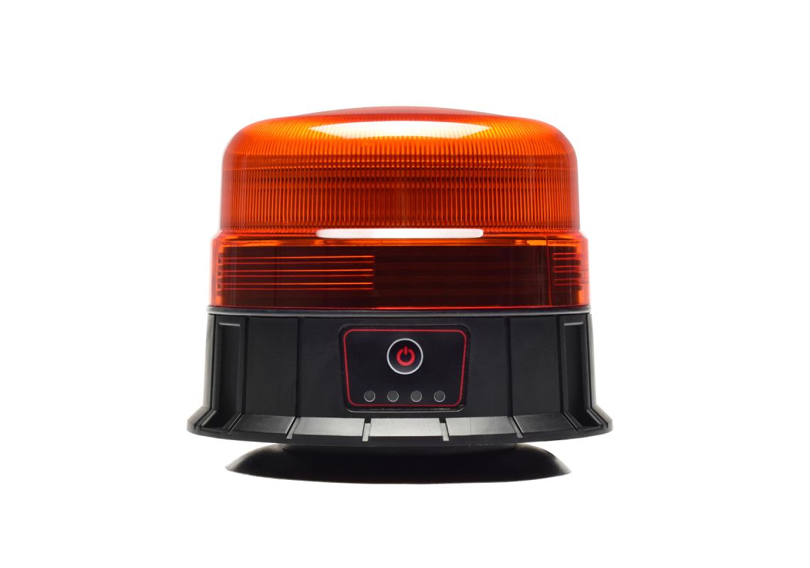 Gyrophare orange autonome pour véhicule industriel